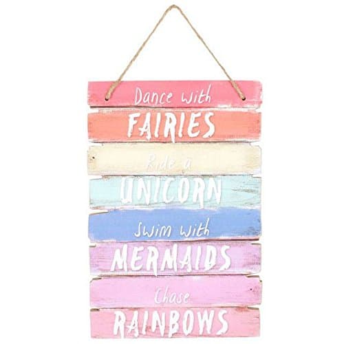 Image of Stunning Multicolor Wood Dance With Fairies Plaque - 30cm x 20cm (1 Pc.) - Eye-catching & Unique Inspirational Wall Art - Perfect Home & Office Decor