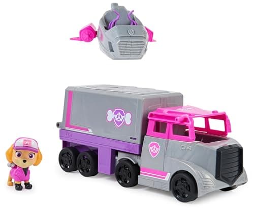 Image of Paw Patrol, Big Truck Pups Skye Transforming Toy Truck with Collectible Action Figure, Kids’ Toys for Ages 3 and up