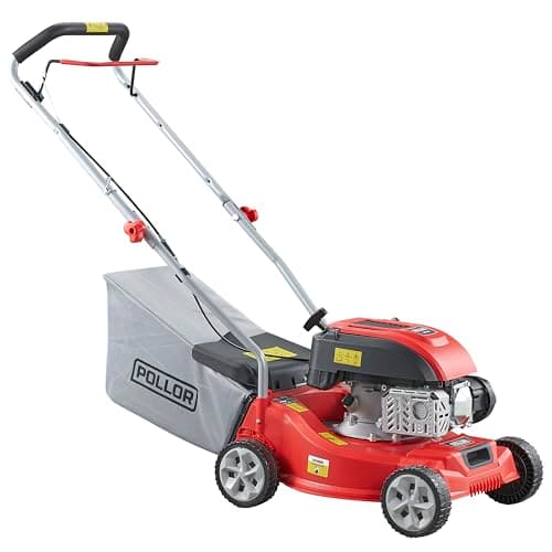 Image of POLLOR Petrol Lawnmower Hand Push 149cc 4 Stroke 41CM Cutting Width 45L Grass Bag