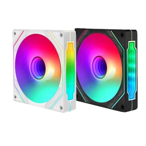 Image of Computer Chassis Fan 92mm ARGB 4 Pin PWM Quiet Cooling Fan 12V Large Air Volume Compatible With UPSIREN UF-9 PRISM 4 PRO(BLACK 3PC)