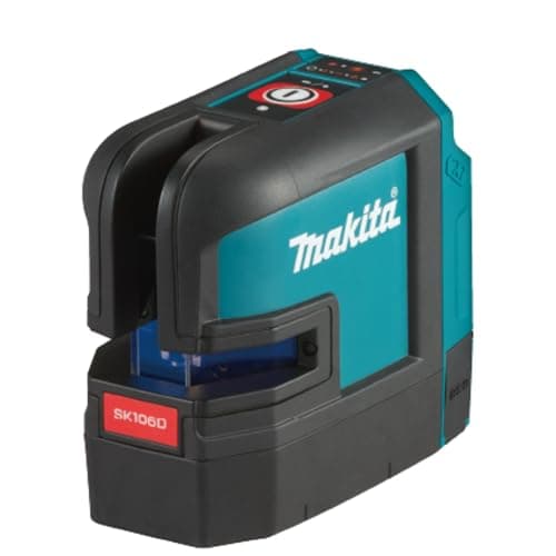 Image of Makita SK106DZ 12V Max Li-Ion CXT Red 4 Point Cross Line Laser Supplied in A Carry Pouch - Batteries and Charger Not Included