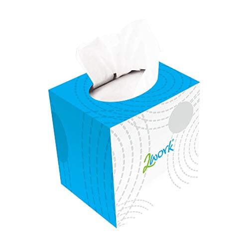 Image of 2Work Facial Tissue Cube Box 70 Sheets 2-Ply (Pack of 24) CPD13550