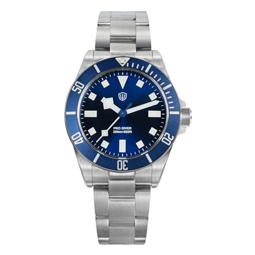 Image of watchdives WD1969 Pro Diver Watches VH31 Sweep Second Quartz 38mm Sapphire Crystal Luxury Wristwatch 200m Diver Watch for Men