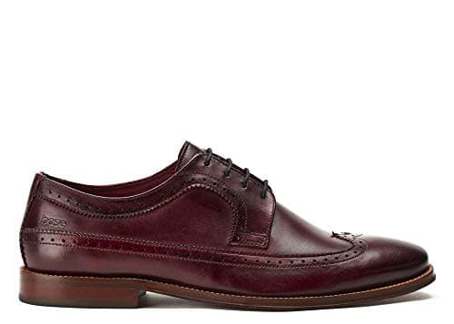 Image of Base London HAVISHAM Washed Bordo Men's Brogue UK 12