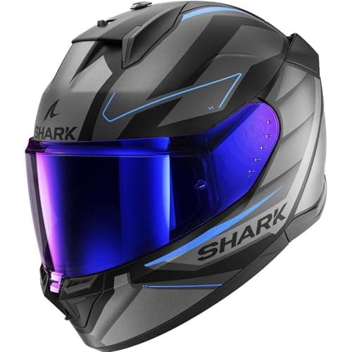 Image of Shark D-Skwal 3 Sizler Helmet, black matt/grey/blue, S (55/56)