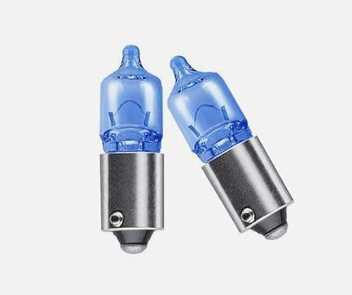 Image of MSA 2x Xenon Blue Parking Side Light Bulbs 'E' Approved E4 434 (H6W) 12v BAX9s