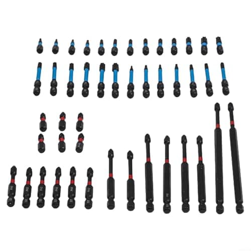 Image of Tidgel 46-Piece For Impact Nut Driver and Screwdriver Bit Set, Alloy Steel with Magnetic Tips, Storage Case for Home DIY, Car Repair, Electrical Work