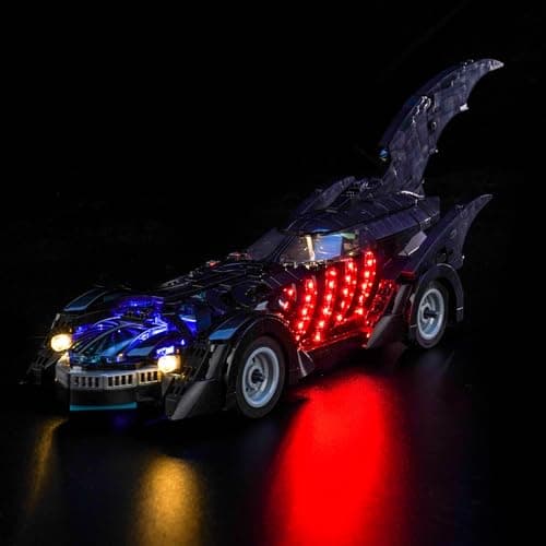 Image of LocoLee Led Light Set Compatible with Lego 76304 Batman Forever Batmobile Led Decoration Lighting Kit Compatible with Lego 76304 Building Blocks Model,Only Lights Set,No Model