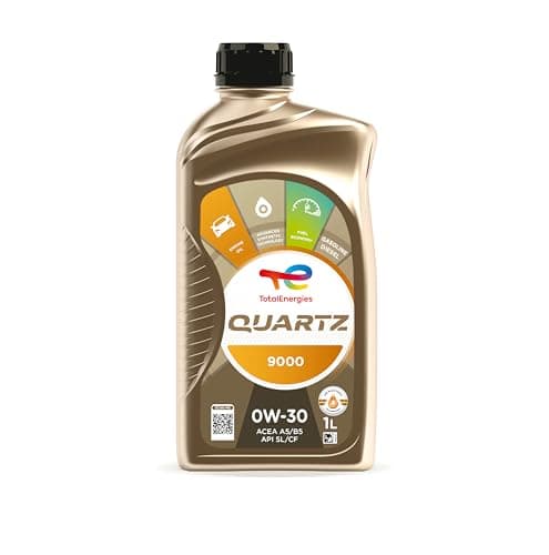 Image of TotalEnergies QUARTZ 9000 0W30 Car Motor Oil - ACEA A5/B5, A7/B7, API SL - Premium Synthetic Engine Oil -1L