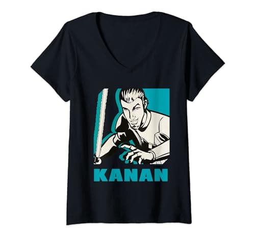 Image of Womens Star Wars Rebels Kanan V-Neck T-Shirt