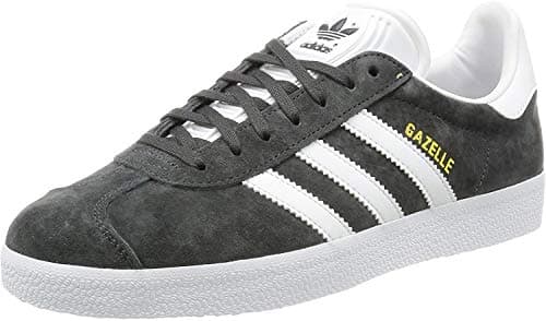 Image of adidas Men's Gazelle Sneaker, Grey Solid Grey White Gold Metallic, 7 UK