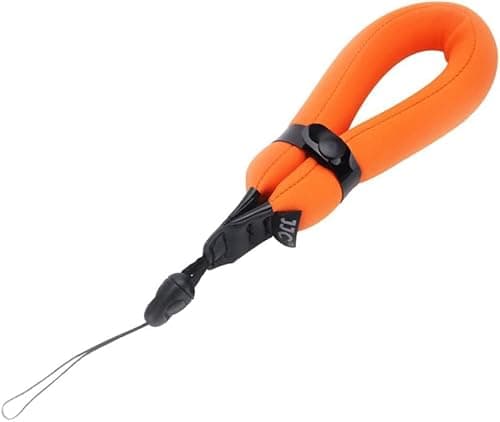 Image of JJC Floating Wrist Strap for Olumpus TG-7 TG-6 TG-5 TG-4, Gopro Hero 9 Hero 8, Fujifilm FinePix XP140, XP120, Nikon W300 W100 & Other Underwater Cameras - Orange