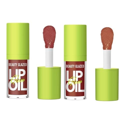 Image of HQDA Big Brush Head Pink Lip Gloss Moisturizing Jelly Lip Gloss (#107+108)