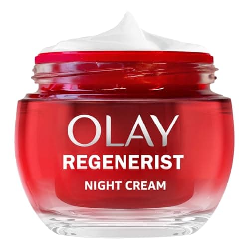 Image of Olay Regenerist Night Cream - Anti-Wrinkle Face Cream and Skincare Face Moisturiser with Niacinamide and Peptides, Active Firming Formula that Firms, Restores, and Hydrates, Fragrance-Free, 50ml