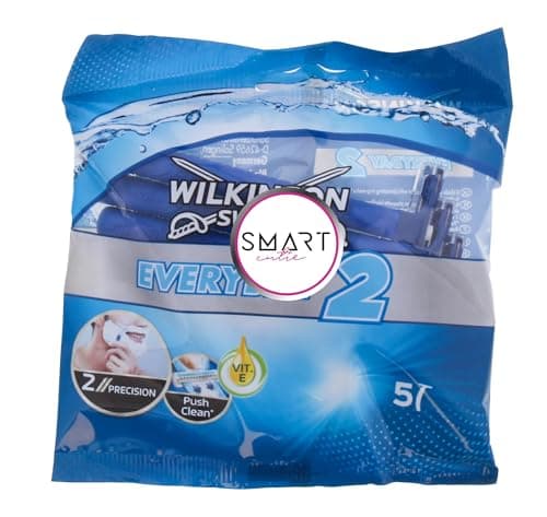 Image of Wilkinson Everyday 2 Sensitive Disposable Razors for Men 5'S – Bundled By Smart Cutie