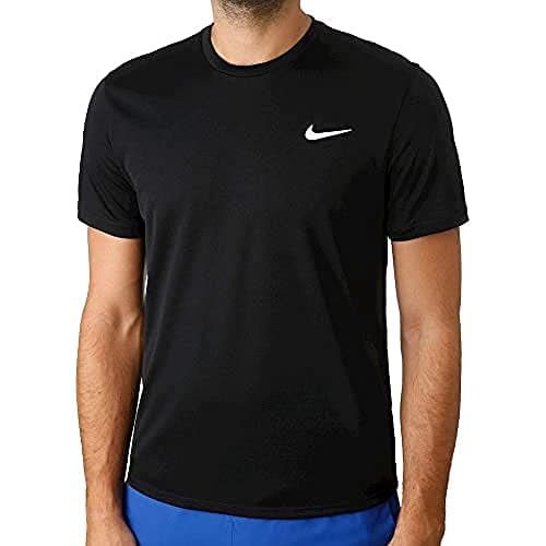 Image of Nike Men Court Dri-FIT Short Sleeve Top - Black/Black/White, Large