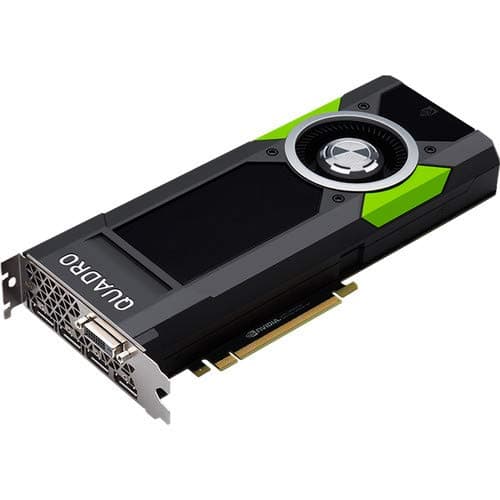 Image of Nvidia Quadro P5000 16GB GDDR5 288GBps 2560 CUDA Core 180W PCI Express 3.0 x16 4 DP 1.4 & DVI-I DL Graphics Card – Black - OEM Kit