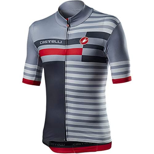 Image of CASTELLI Mid Weight Pro Jersey, Vortex Gray, XXL