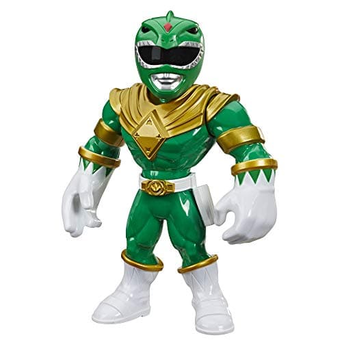 Image of Power Rangers Playskool Heroes Mega Mighties Green Ranger 10-inch Figure, Mighty Morphin Collectible Toys, Kids Ages 3 and Up