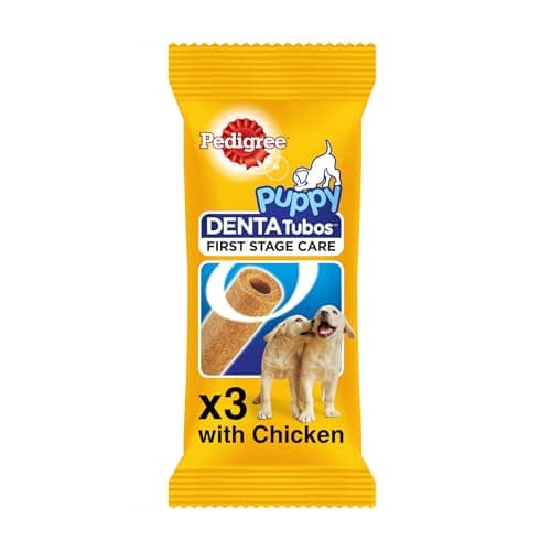 Image of PEDIGREE Puppy Tubo Dog Treats, 72g, Pack of 18, Training Treats for Puppies