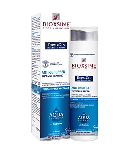 Image of Bioxsine Anti-dandruff thermal shampoo for women and men, prevents dandruff, strengthens the natural skin barrier, for flaky scalp, no parabens, 300 ml