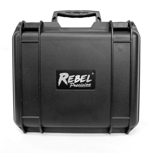 Image of Rebel Precision Small Tactical Hard Case, IP67 Waterproof, Polymer, Black, Flight-Ready, 282x248x115mm (Wave Foam)