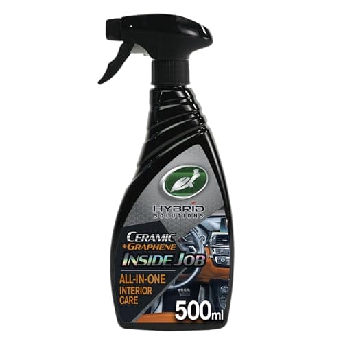 Image of Turtle Wax Hybrid Solutions Inside Job, All Purpose Ceramic Interior Car Cleaner and Protectant, 500 ml, Cleans, Deodorises and Protects Leather Car Seats, Vinyl Rubber and Plastic, Fresh Scent