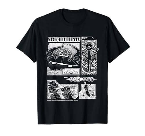 Image of Rick and Morty Merch Rick and Morty Scene Schwifty T-Shirt