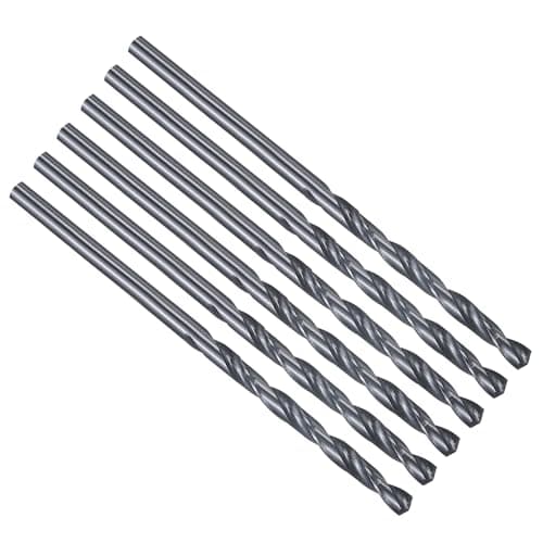 Image of PATIKIL 2.8mm Drill Bit 7/64", Jobber Straight Shank M2 High-Speed Steel 135° Nitriding Black for Stainless Steel Hard Metal - 6 Pack
