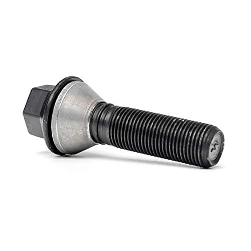 Image of H&R Wheel bolt Taper-Head with movable cone M14x1.25 - Length 46mm - Black (e.g. compatible with BMW)