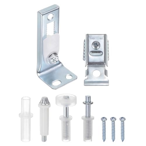 Image of sourcing map Bifold Door Hardware Kit Include Top & Bottom Pivot, Bracket & Guide Wheel Bi-fold Closet Door Hardware Kit for Folding Pocket Door Accordion Door Barn Door
