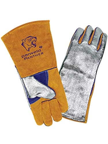 Image of PARWELD PANTHER ALUMINISED HEAT RESISTANT WELDING GAUNTLET
