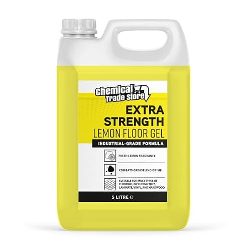 Image of Chemical Trade Store - Lemon Floor Gel 5L - Professional Floor Cleaner for Laminate, Vinyl, Tile, Wood & More - Powerful, Streak-Free, Fresh Lemon Scent