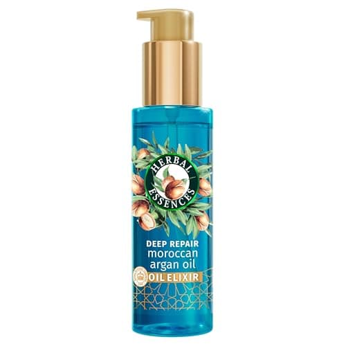 Image of Herbal Essences Deep Repair Moroccan Argan Oil Elixir 95ml for Smooth and Shiny Hair. Deeply Penetrates Hair to Nourish, Strengthen and Repair. Lightweight and Vegan Formula