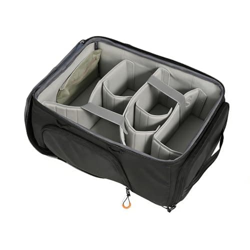 Image of TARION Padded Camera Bag Insert - Protective Medium Camera Cube With Quick Access & Metal Frame for DSLR SLR Mirrorless Camera (ShellCore M)