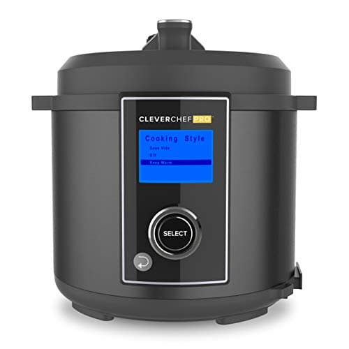 Image of Drew&Cole CleverChef Pro 6-in-1 Digital Pressure Cooker 5.7L - Multicooker, Slow Cooker, Soup Maker, Rice Cooker, Sous Vide - Free Recipe App - Energy Efficient Cooking - Non-Stick Coating - Black