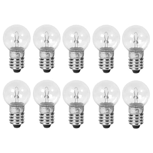 Image of cyclingcolors 10x BULB LIGHT 6V 14V 0.6W 2.4W 6W 7W E10 BICYCLE BIKE MOPED SCOOTER AUTO MOTORCYCLE DYNAMO LAMP FRONT REAR VINTAGE (6V 6W)