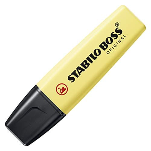 Image of Highlighter - STABILO BOSS ORIGINAL Pastel - Pack of 1 - Milky Yellow