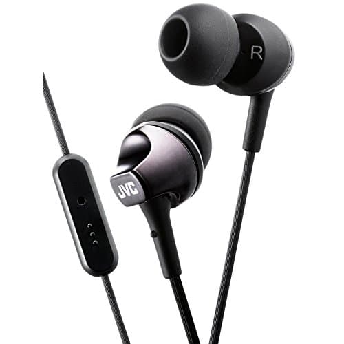 Image of JVC HA-FR325-N-E Premium In-Ear Headphones Earphones with Built-In Remote and Mic for Call Handling - Black, 3.0 cm*17.5 cm*6.0 cm