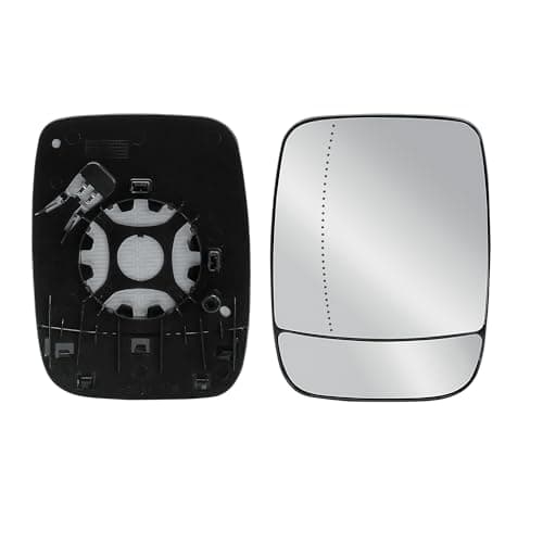 Image of Passenger Left Side N/S Door Wing Mirror Replacement Glass Heated with Back Plate for Renault Trafic Nissan NV300 Primastar Vauxhall Vivaro B Fiat Talento 2014-2021