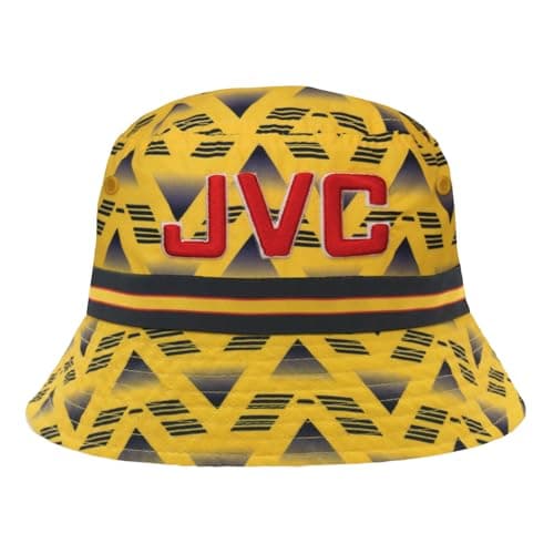 Image of fan originals Arsenal Bucket Hat 1991 Away Kit Colours Yellow S/M