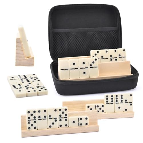 Image of Classic Game Set with Case - Vintage Double-Six Dominoes for Family Game Nights, Parties and Travel | Portable Traditional Card Games for Adults and Children, Picnic, Dormitor