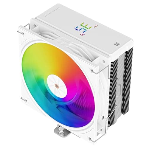 Image of TR-Thermalright Assassin X 120R Digital ARGB White CPU Air Cooler with Digital Display Board Top Cover,High-performance CPU Cooling-4 Heat pipes Cooler for Intel LGA 1700/1851/115x,AM4/AM5