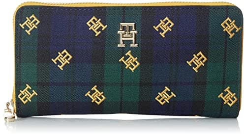 Image of Tommy Hilfiger Large Format Wallet With Blue Logo Ref: AW0AW14341 size OS, Blue, Classic