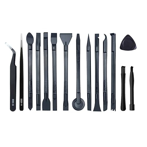 Image of UYXiNONE 15-in-1 Black Carbon Fibre Plastic Pry Tool Set for Any Electronic Device Opening and Prying