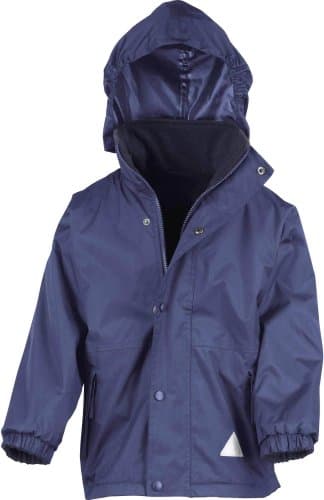 Image of Result R160J Reversible Stormdri 4000 Fleece Jacket - Black, Medium/Size 7/8