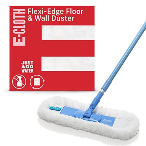 Image of E-Cloth Flexi-Edge Floor & Wall Duster, Reusable Dusting Mop for Floor Cleaning, Floor Cleaner Ideal for Harword, Tile, Laminate and other Hard Surfaces, 100 Wash Promise, 1 Pack