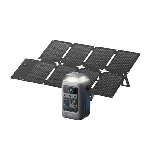 Image of Anker SOLIX C300 DC Portable Power Station & Power Bank with 60W Solar Panel, 288Wh LiFePO4 Battery, 300W Solar Generator, for Camping, Outdoors, Travel & Emergency