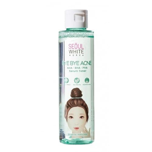 Image of Seoul White Korea Bye Bye Acne Skin Lightening Face Serum Toner - 150ml AHA - BHA - PHA