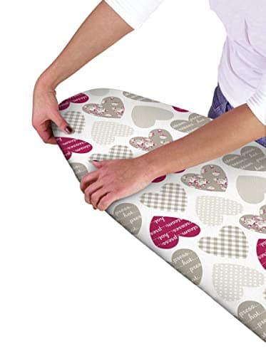 Image of COUNTRY CLUB Multi Fit Elasticated Mixed Hearts Ironing Board Cover
